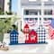 Glitzhome® 16" Wooden Patriotic America House Table Décor
